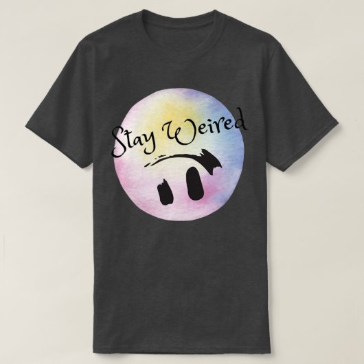 T-shirt Citation Dit Rester Étrange (Design devant)