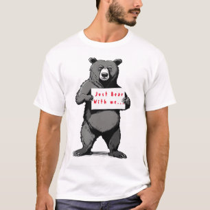 T-shirt Citation d'ours personnalisable Drôle Graphic Tee