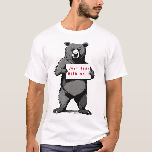T-shirt Citation d'ours personnalisable Drôle Graphic Tee (Devant)