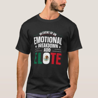 T-shirt Citation drôle d'amant de nourriture mexicaine Elo