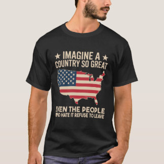 T-shirt Citation drôle d'Amérique, idées du 4 juillet