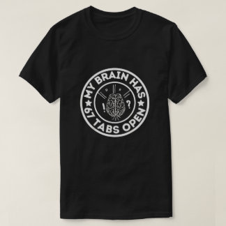 T-shirt Citation drôle de cerveau chaotique humour de conf