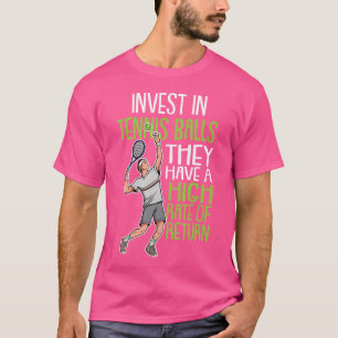 T-shirt Citation drôle de joueur de tennis Blague et entra