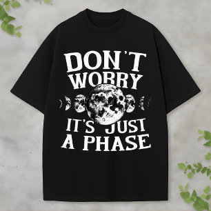 T-shirt Citation drôle de l'espace Phases de la Lune Desig