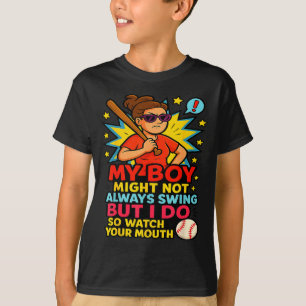 T-shirt Citation drôle de maman de baseball pour le cadeau