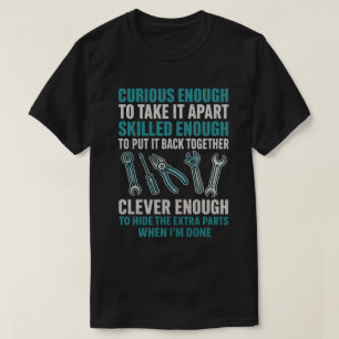 T-shirt Citation drôle de mécanicien