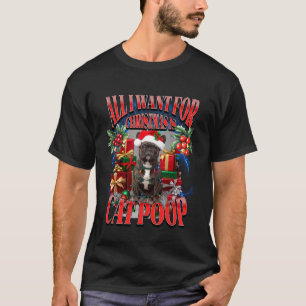 T-shirt Citation drôle de Noël sur la crotte de chat Boule