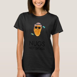 T-shirt Citation drôle de nugget de poulet, Sobriété foodi