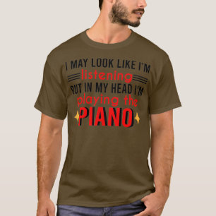 T-shirt Citation Drôle De Professeur De Piano Je Peux Ress