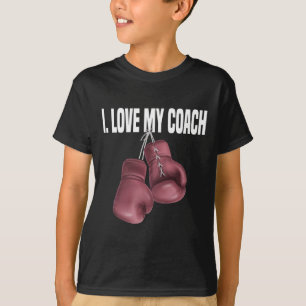 T-shirt Citation drôle de sport de boxe J'adore mon entraî