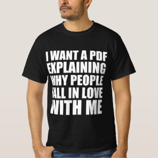 T-shirt Citation drôle de tomber amoureux