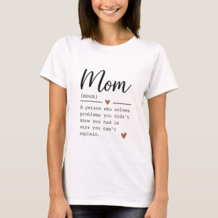 T-shirt Citation drôle Définition de Maman