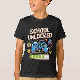 T-shirt Citation drôle école débloquée étudiant gamer Ck à