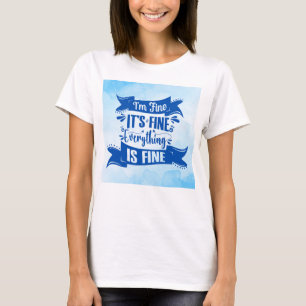 T-shirt Citation drôle et sarcastique - Design "Je vais bi