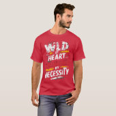 T-shirt citation drôle et sauvage d'ami (Devant entier)