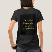 T-shirt Citation drôle inspirée par la dévotion d'un chien (Dos)