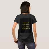 T-shirt Citation drôle inspirée par la dévotion d'un chien (Dos entier)