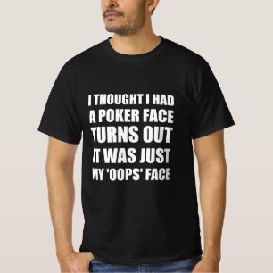T-shirt citation drôle poker