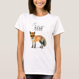 T-shirt Citation drôle rusée de la maman   avec le Fox