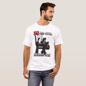 T-shirt Citation du barbecue du 50e anniversaire "Fumer ch (Devant entier)