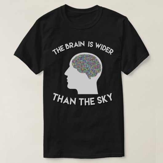 T-shirt Citation du cerveau (Design devant)