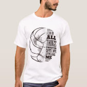T-shirt Citation du Christ volleyball (Devant)