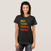 T-shirt Citation du commerçant de crypto Manger Crypto de (Devant entier)