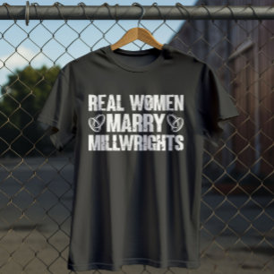 T-shirt Citation du Cool Millwright pour les femmes mariée