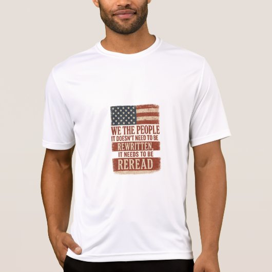 T-shirt Citation du drapeau relu par le peuple (Devant)