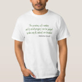 T-shirt Citation du Mahatma Gandhi (Devant)