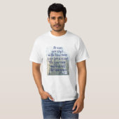 T-shirt Citation du philosophe grec Heraclitus River (Devant entier)