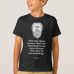 T-shirt Citation du philosophe Platon - Philosophie Étudia