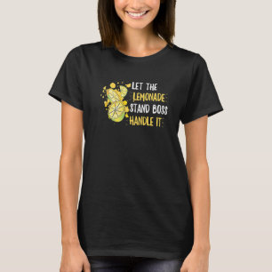 T-shirt Citation du stand de citron pour une boîte de jus
