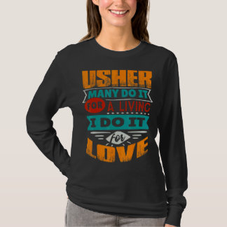 T-shirt Citation D'Usher Je Suis Echocardiographer Pour L'