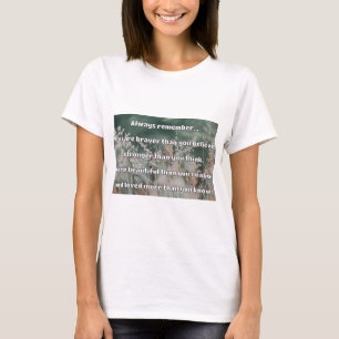 T-shirt Citation Empath Bravery Positive Encouragement