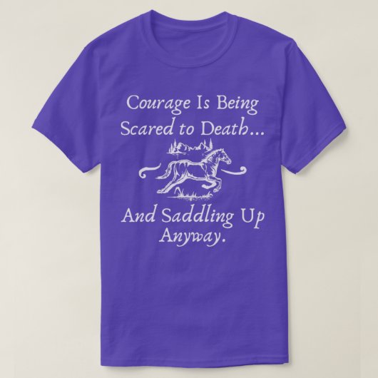 T-shirt Citation Équitation (Design devant)