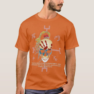 T-shirt Citation et crâne amérindiens