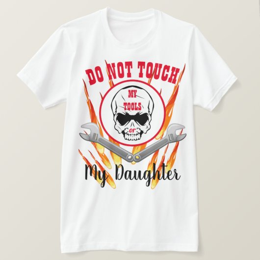 T-shirt Citation fille et outils (Design devant)