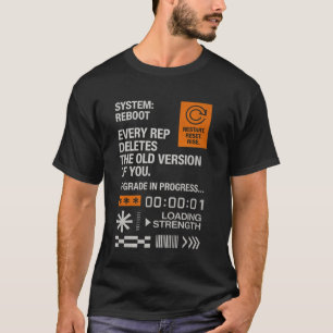 T-shirt Citation Fitness Y2K Gym Entraînement Discipline Y