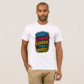 T-Shirt Citation Gras Coloré (Devant entier)