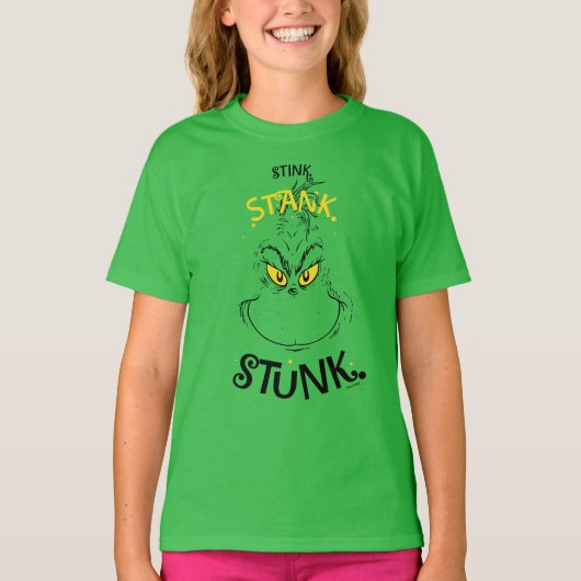 T-shirt Citation Grinch Mister Stink Stunk (Devant)