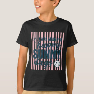 T-shirt Citation heureuse d'été pour femmes, esthétique po