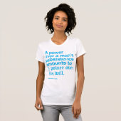 T-shirt Citation I d'Alexander Hamilton - bleu (Devant entier)