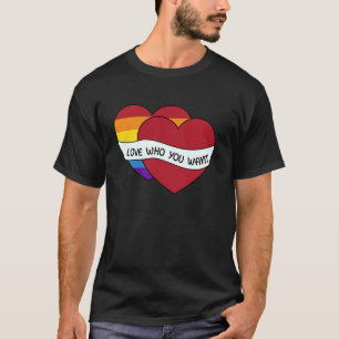 T-shirt Citation inspirante de fierté LGBTQ : Aimez qui vo