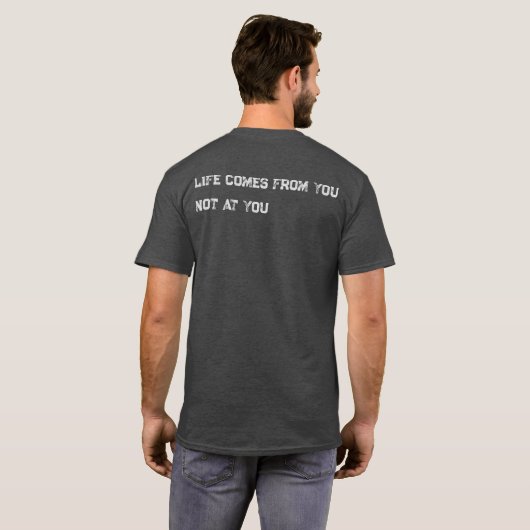 T-Shirt Citation Inspirante Impression Dos Minimal (Dos entier)