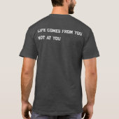 T-Shirt Citation Inspirante Impression Dos Minimal (Dos)
