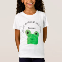 Citation inspirante personnalisée Cute frog