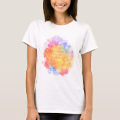 T-shirt Citation Inspiration Mandala Aquarelles (Devant)