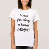 T-shirt Citation Inspiration noir et blanc (Devant)