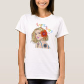 T-shirt Citation Inspiration Portrait femme (Devant)